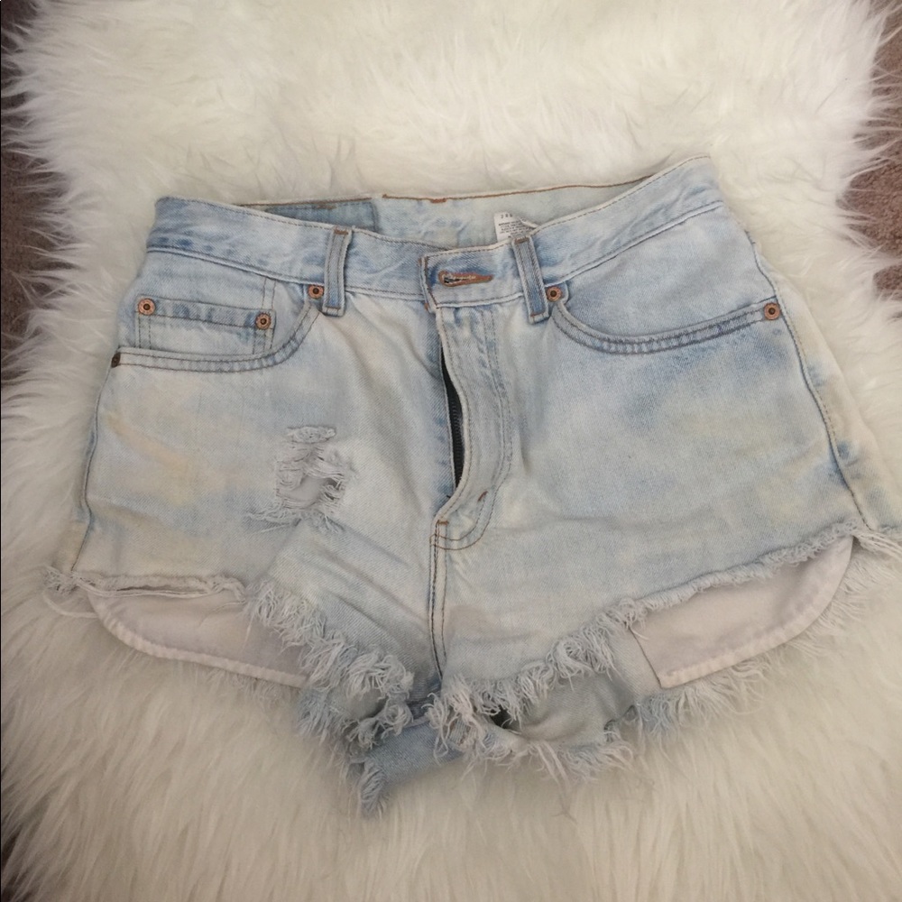 Levi’s Destroyed Denim Shorts